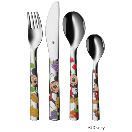 Детски комплект прибори за хранене от 6 части WMF Mickey Mouse