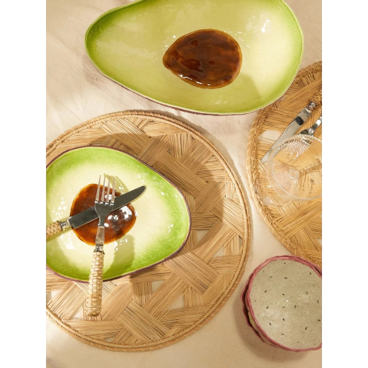 Чиния Bordallo Pinheiro Avocado Tropical Fruits дизаѝнерска керамика - 25.2 х 21.3 см