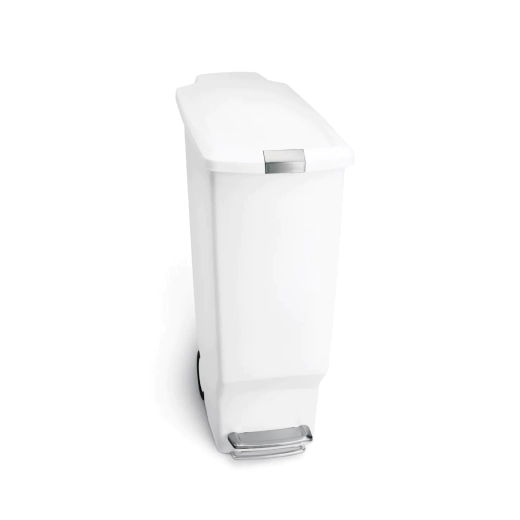Кош за отпадъци Simplehuman Slim 40 л, бял