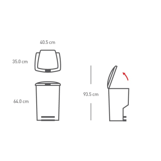 Кош за отпадъци Simplehuman 45 л