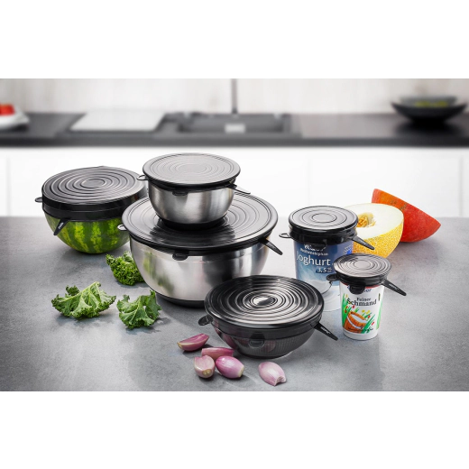 Комплект силиконови капаци с различни размери Gefu Flexifresh, 6 броя
