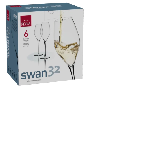 Комплект от 6 броя чаши за вино Rona Swan 320 мл 