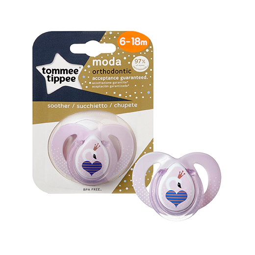 Ортодонтична залъгалка Tommee Tippee MODA GIRL 6-18 м 