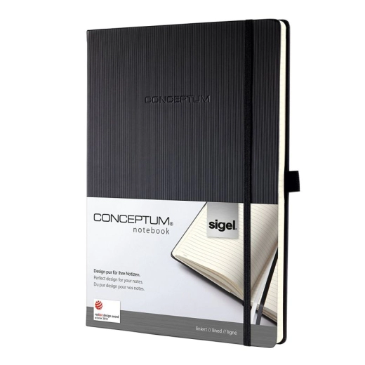 Бележник CONCEPTUM Sigel A4 твърда корица, черен
