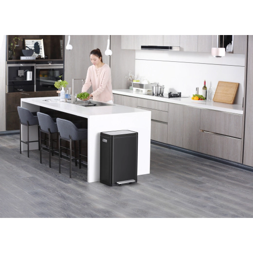 Кош за разделно събиране Eko X-cube 2 х 20 л - черен
