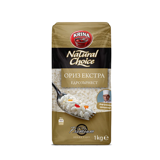 Ориз екстра Крина  Natural Choice 6 x 1 кг 