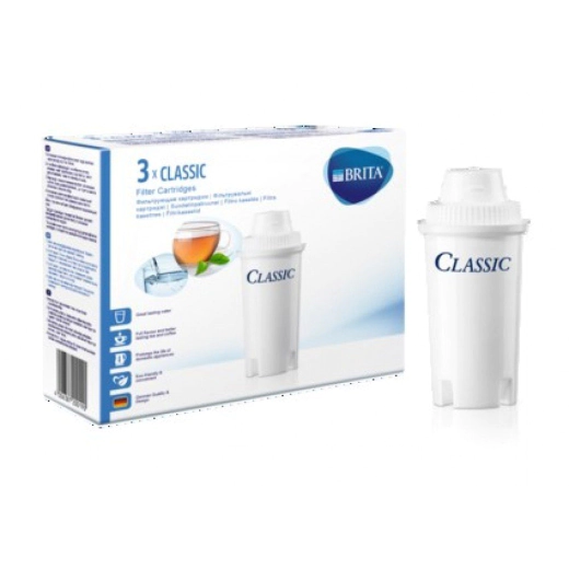 Филтър за вода Brita Classic, 3 броя