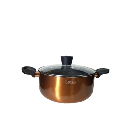 Тенджера с капак Brio Copper Collection 24 х 11 см, индукция