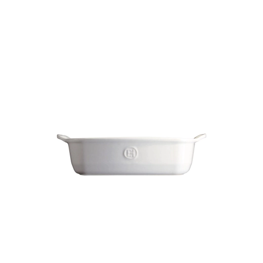 Керамична квадратна тава за печене Emile Henry Square Oven Dish 1,8 л, 22/22 см -  цвят бял