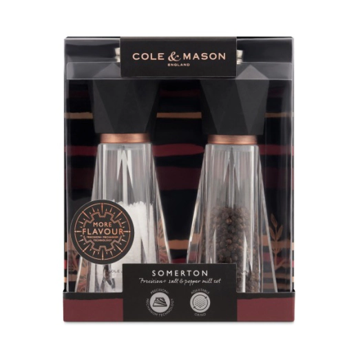 Комплект мелнички за сол и пипер Cole&Mason Somerton Antique Brass