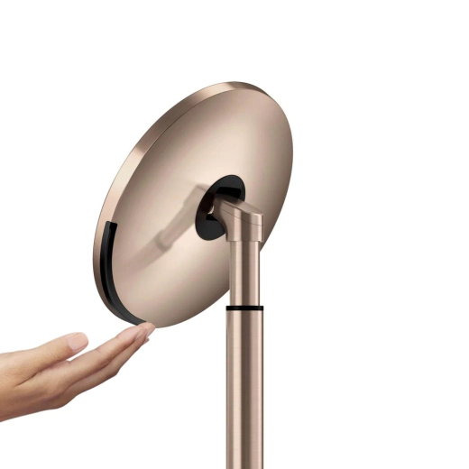 Козметично огледало Simplehuman със сензор и Touch контрол на яркостта, златно