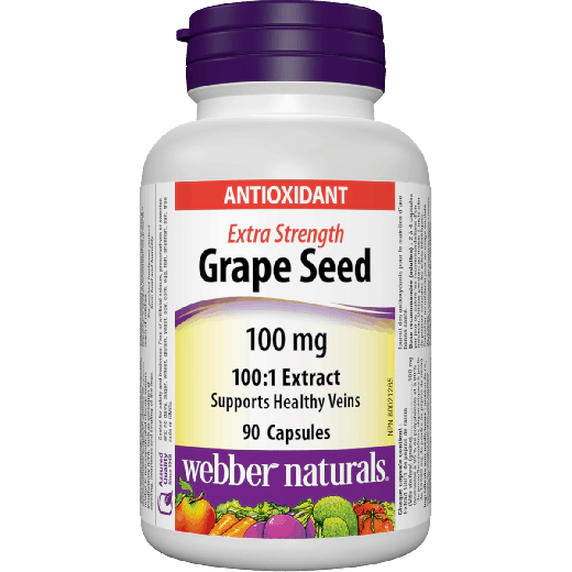  Гроздово семе Extra Strenght Webber Naturals, 90 капсули