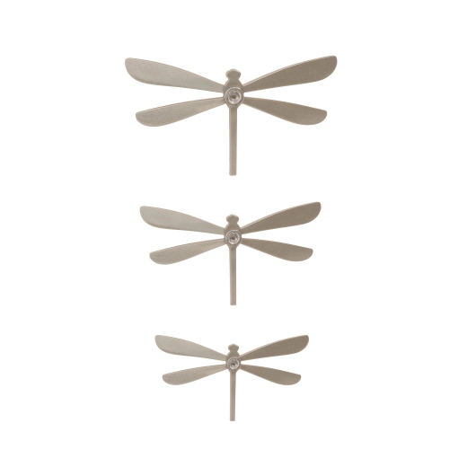 Комплект декорация за стена Umbra Wallflutтer 8 бр. водни кончета - цвят никел