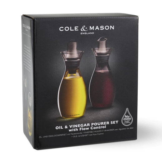 Комплект за олио и оцет с регулируем дозатор Cole & Mason