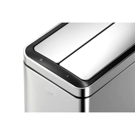 Сензорен кош за разделно събиране Eko Phantom Deluxe 2 x 20 л - матиран 