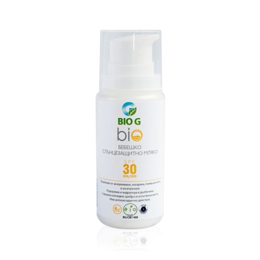 Био слънцезащитно мляко Bio G SPF 30