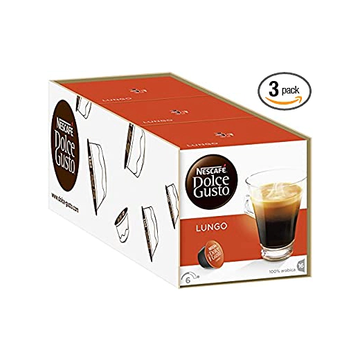 3 кутии по 16 броя кафе капсули Nescafe Dolce Gusto CAFFE LUNGO