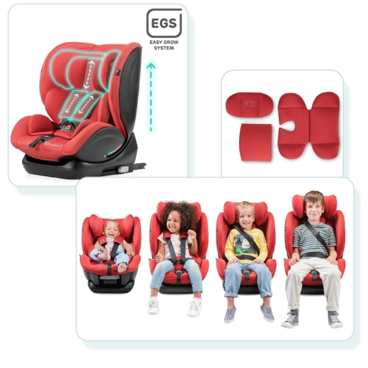 Столче за кола KinderKraft MYWAY 0 - 36 кг, червено