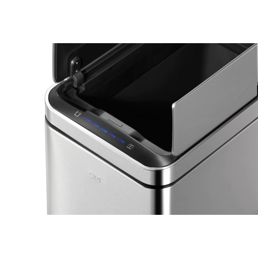 Сензорен кош за разделно събиране Eko Phantom Deluxe 2 x 20 л - матиран 