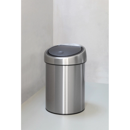 Кош за смет Brabantia Touch Bin Matt Steel Fingerprint Proof, 3 л