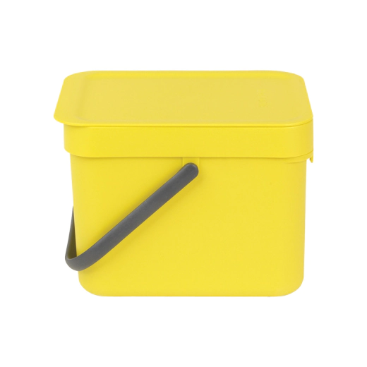 Кош за смет за разделно събиране Brabantia Sort&Go Yellow, 6 л