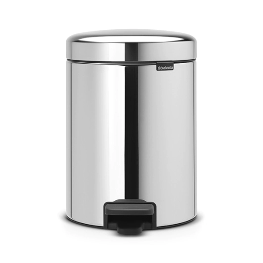 Кош за смет с педал Brabantia NewIcon Brilliant Steel, 5 л