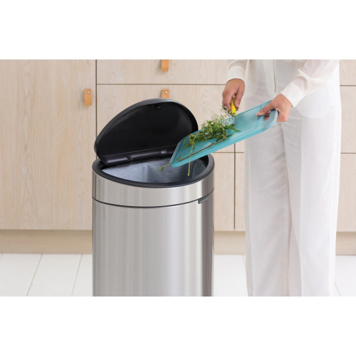Кош за смет Brabantia Touch Bin New Matt Steel Fingerprint Proof, 40 л
