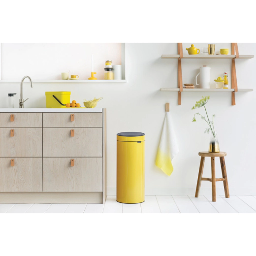 Кош за смет Brabantia Touch Bin New Daisy Yellow, 30 л