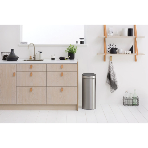 Кош за смет Brabantia Touch Bin New Matt Steel Fingerprint Proof, 30 л