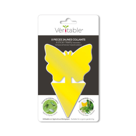 Комплект лепкави капани за насекоми VERITABLE Butterfly - 8 броя