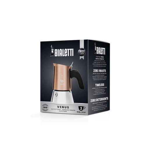 Кафеварка Bialetti New Venus Rame 2 чаши, индукционна медна