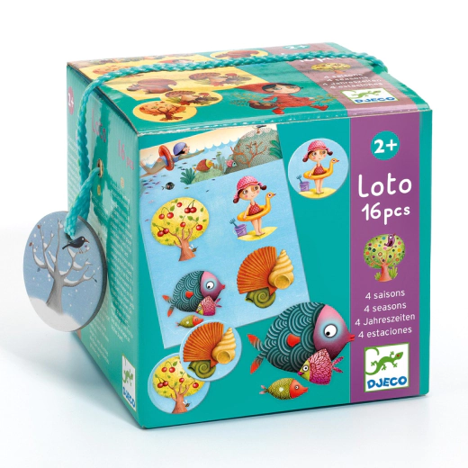 Образователна игра Djeco "Лото 4 сезона"
