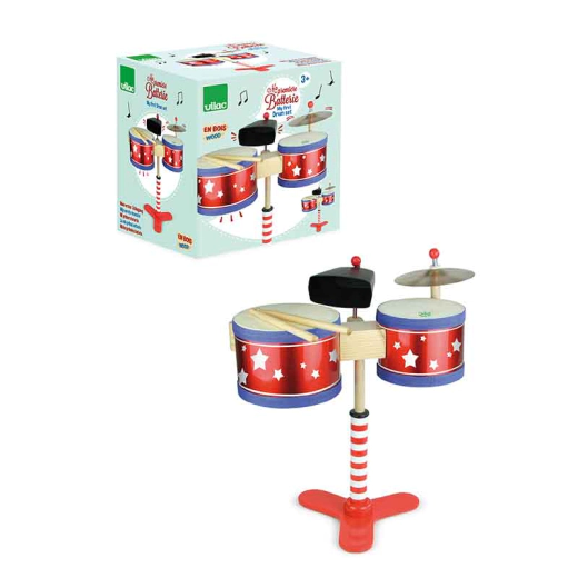 Играчка музикален инструмент комплект барабани Vilac