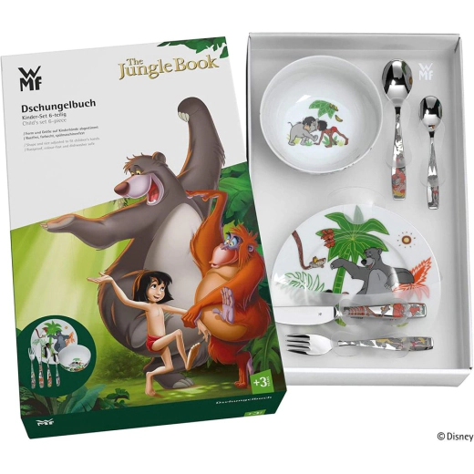 Детски комплект прибори за хранене от 6 части WMF Jungle Book