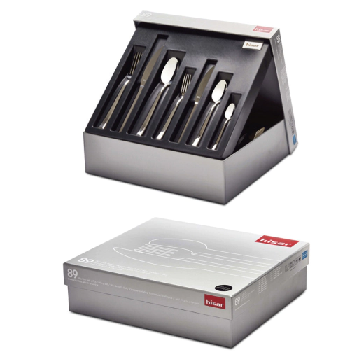 Комплект прибори за хранене от 89 части Hisar Mercury 52629