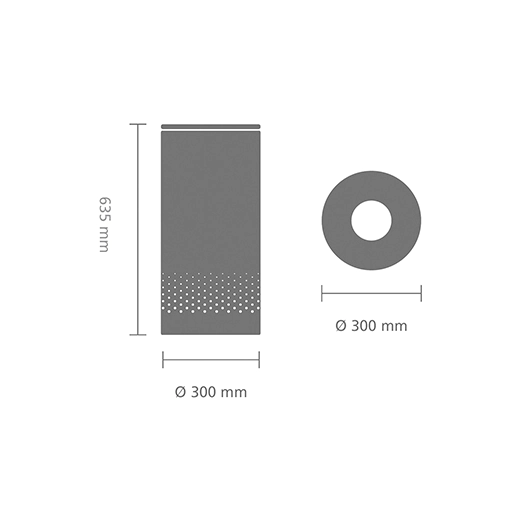 Кош за пране с корков капак Brabantia White, 35 л