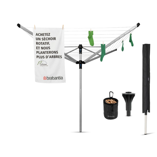 Външен простор с котва за бетониране Brabantia Lift-О-Matic Advance, 60 м