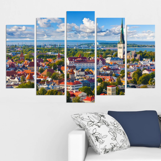 Декоративни панели за стена с пъстроцветен изглед от Талин Vivid Home