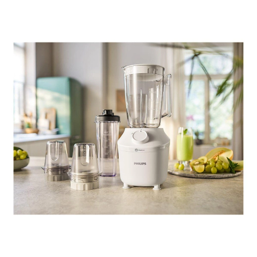 Блендер Philips Series 3000 ProBlend 450 W, 1,9 л - бял