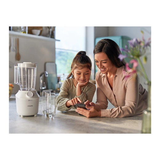 Блендер Philips Series 3000 ProBlend 450 W, 1,9 л - бял