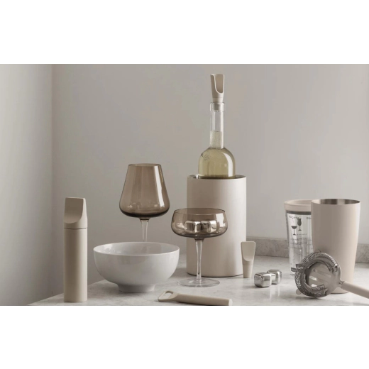 Двустенен охладител за бутилки Blomus Easy - бежов 