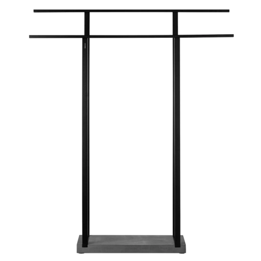 Закачалка за кърпи Blomus Menoto, 90 см, двойна - черна