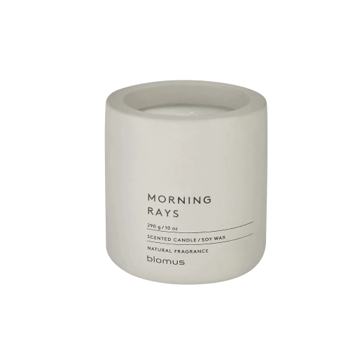 Ароматна свещ Blomus Fraga - размер L, цвят Moonbeam, аромат Morning Rays