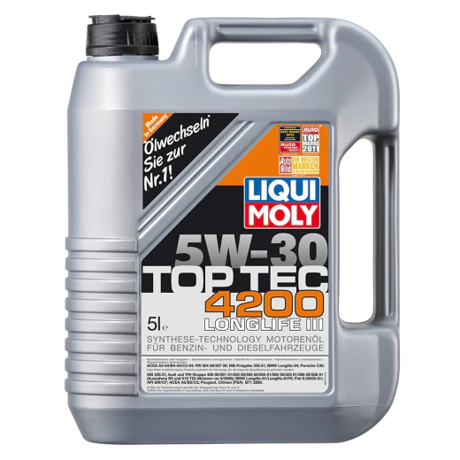 Синтетично моторно масло Liqui Moly TOP TEC 4200 SAE 5W-30, 5 л