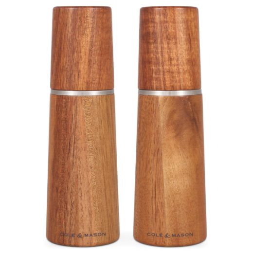 Комплект мелнички за сол и пипер Cole&Mason Marlow Acacia - 18,5 см