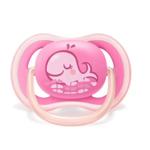 Ортодонтични залъгалки Philips AVENT Ultra Air + стерилизаторна кутия (6-18 м), кит/морска звезда, 2 броя