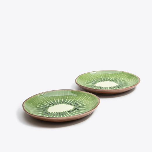 Чиния Bordallo Pinheiro Kiwi Tropical Fruits дизаѝнерска керамика - 21.7 х 21.2 см