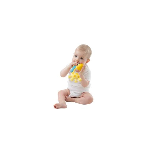 Гризалка-пискун от каучук Playgro "Жирафчето Джери" 3м+ 