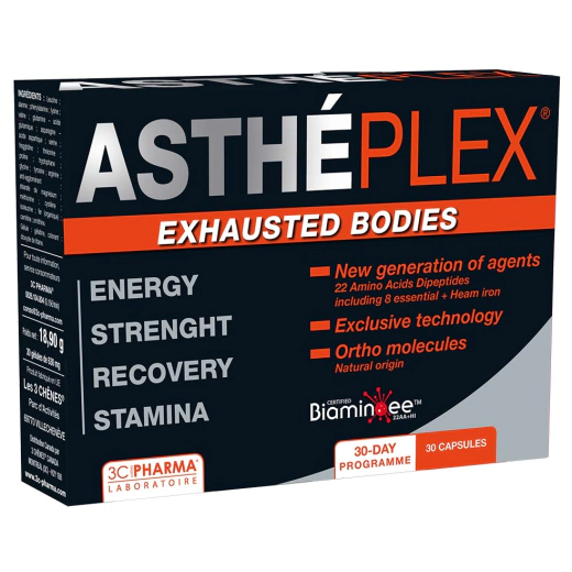 АСТЕПЛЕКС (ASTHEPLEX®) 3C Pharma - За сила и енергия, 30 капсули