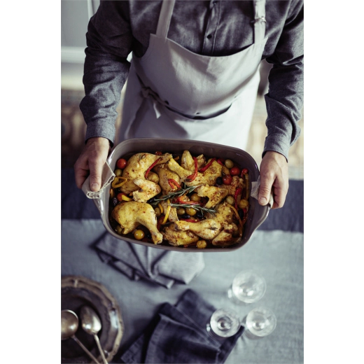 Керамична тава Emile Henry Small Rectangular Oven Dish- 30 х 19 см, синьо-зеленa